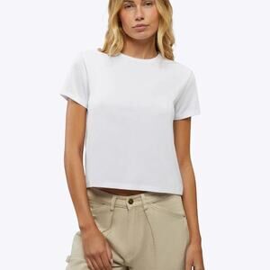 Cuts almost friday tee white